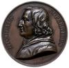 medal z 1818 r., autorstwa Petit’a i Durant’a, poświęcony Mikołajowi Kopernikowi; Aw: Popiersie as..