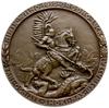 medal z 1919 r. autorstwa S. Lewandowskiego, Mińsk-Wilno-Grodno-Łuck; Aw: Święty Jerzy walczący ze..