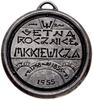 medal z 1955 roku autorstwa Stanisława Szukalskiego, odlany w srebrze w USA z okazji 100-lecia śmi..