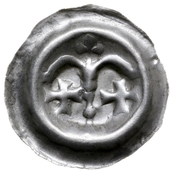 brakteat ok. 1267-1278; Arkady z krzyżykami; BRP
