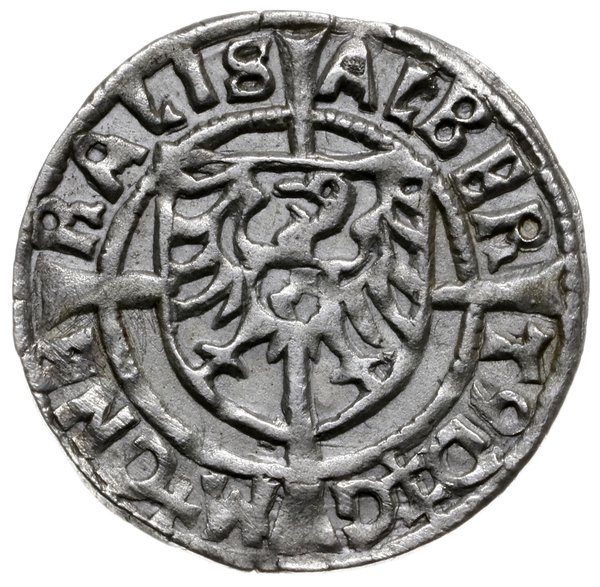 grosz 1523, Królewiec; ALBERT9 D G M GNERALIS / 
