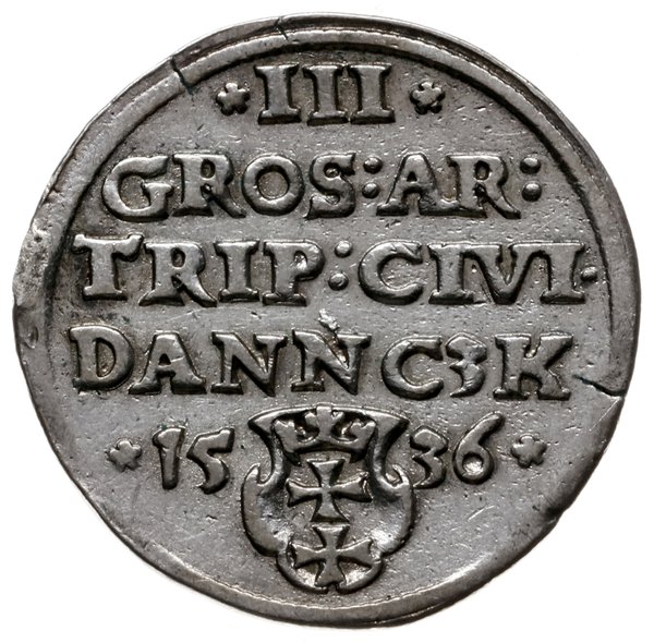 trojak 1536, Gdańsk