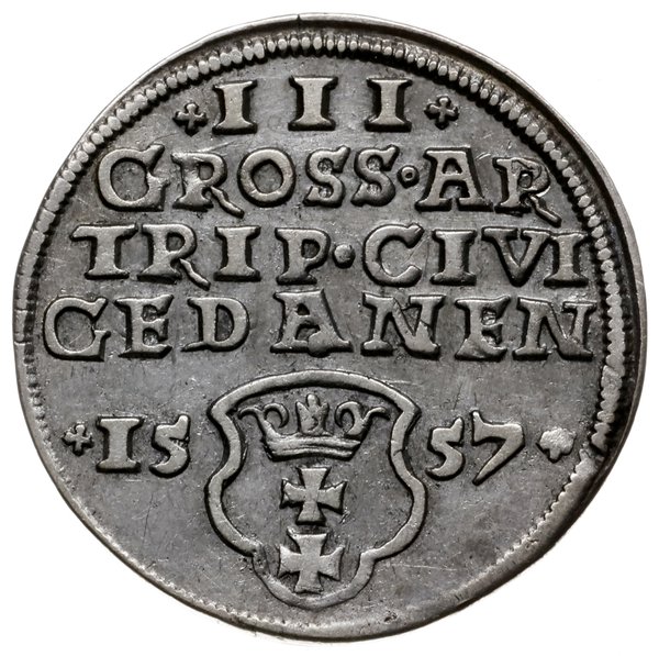 trojak 1557, Gdańsk