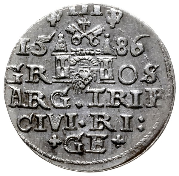 trojak 1586, Ryga