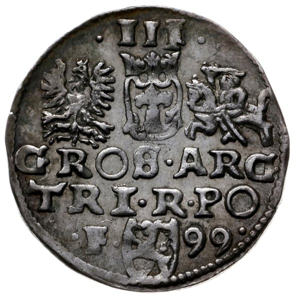 trojak 1599, Wschowa; kryza wachlarzowata, koron