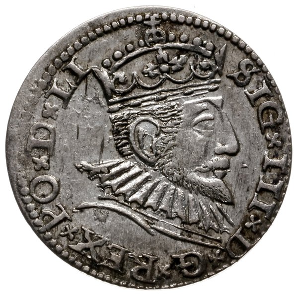 trojak 1591, Ryga; na awersie końcówka LI; Iger 