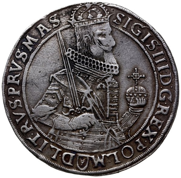 talar 1631, Bydgoszcz; Aw: Wąska półpostać króla
