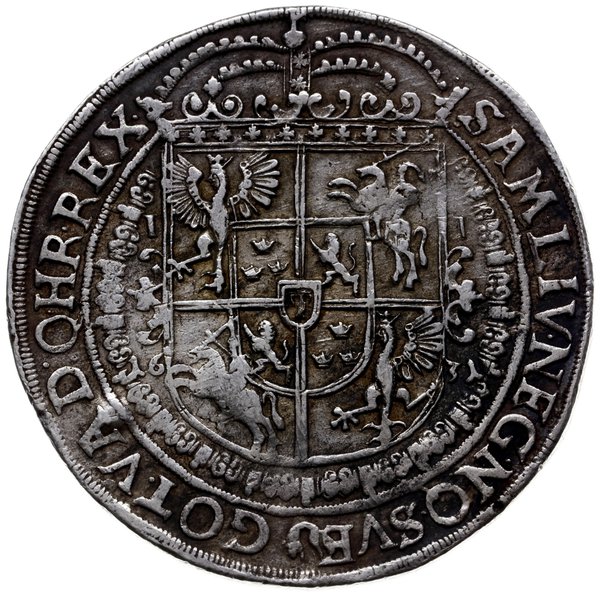 talar 1631, Bydgoszcz; Aw: Wąska półpostać króla