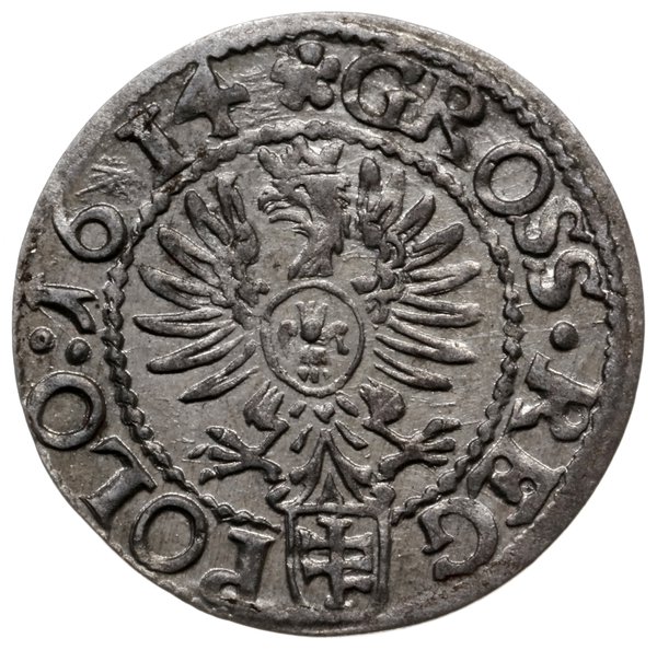 grosz 1614, Kraków; z herbem Pilawa; Kop. 803 (R