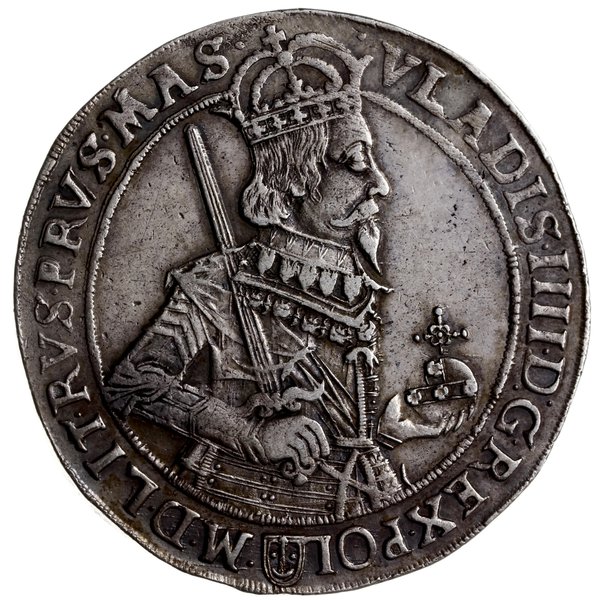 talar 1633, Bydgoszcz; Aw: Półpostać króla, niże
