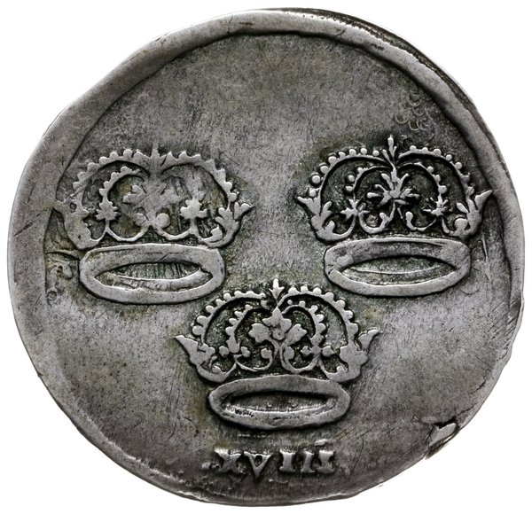 ort, bez daty (1656 r.), Toruń; okupacyjna monet