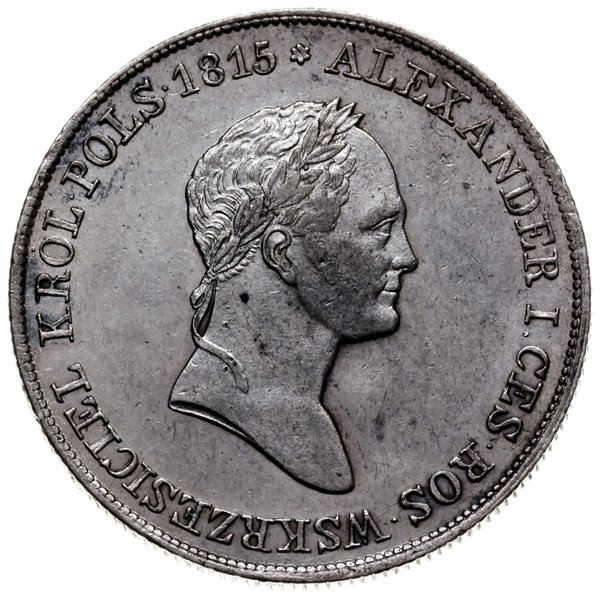 5 złotych 1834 IP, Warszawa; z inicjałami IP pod