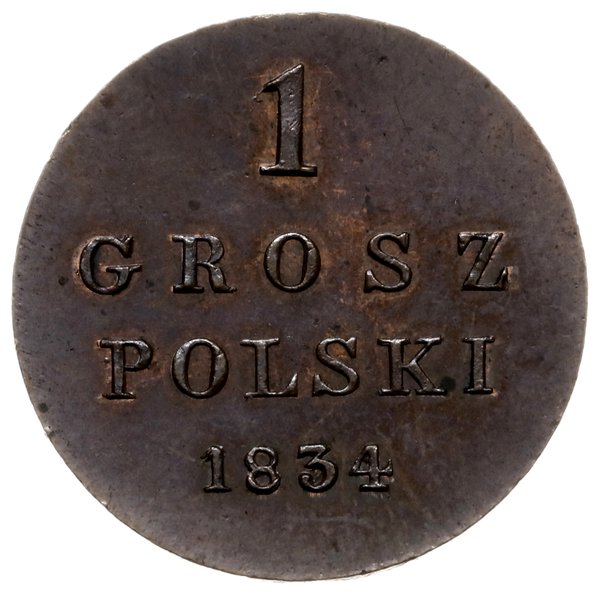 1 grosz polski 1834, Warszawa