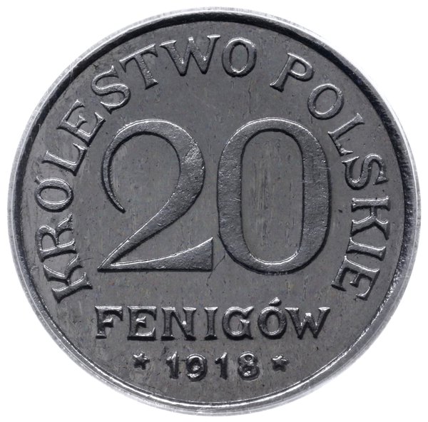 20 fenigów 1918 F, Stuttgart