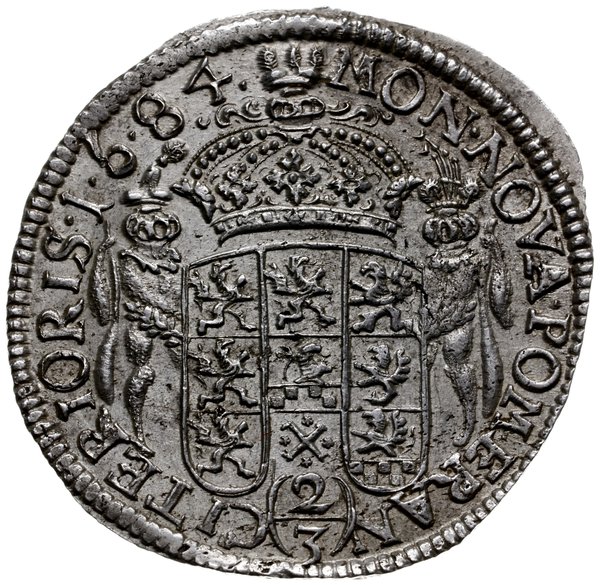 gulden 1684, Szczecin; AAJ 101, Dav. 765; nierów