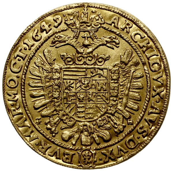 dwudukat 1649/GH, Wrocław; Aw: Popiersie księcia