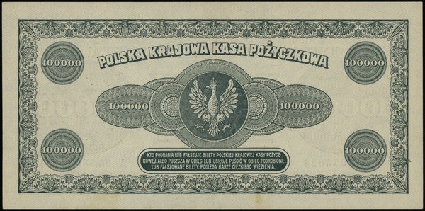 100.000 marek polskich 30.08.1923, seria A, numeracja 0653024