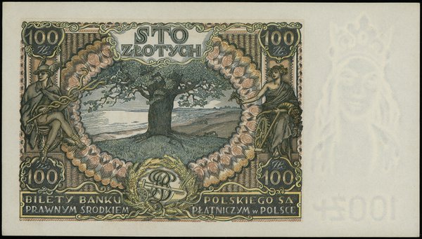 100 złotych 9.11.1934, seria CE, numeracja 9299119