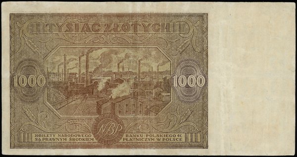 1.000 złotych 15.01.1946, seria A, numeracja 6592717