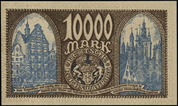 10.000 marek 26.06.1923, numeracja 095120; Miłcz