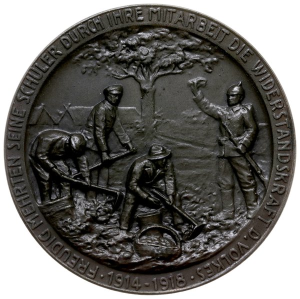 medal z 1918 r. autorstwa Oertela wybity z okazj