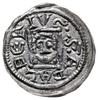 denar, z lat 1146-1157, Aw: Książę z mieczem trzymanym poziomo siedzący na tronie na wprost, BOLEZ..