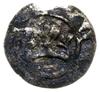 denar 1370-1375, Aw: Korona, Rw: Herb Kujaw- pół