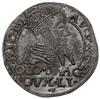 grosz 1567, Tykocin; młode popiersie króla, końc