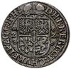 ort 1622, Królewiec; półpostać bez mitry książęcej, znak menniczy na rewersie; Shatalin GW22-16 (R..