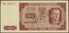 100 złotych 1.07.1948, seria KE, numeracja 00000