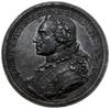 medal z 1750 r. sygnowany MULLER wybity we Francji; Aw: Popiersie księcia Kurlandii i marszałka Fr..