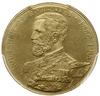 25 lei 1906, Bruksela; wybite z okazji 40 rocznicy panowania króla; Fr. 7, KM 38; złoto; pięknie z..