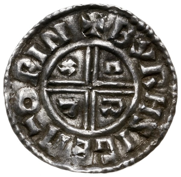 denar typu crux, 991-997, mennica Winchester, mincerz Byrhtsige