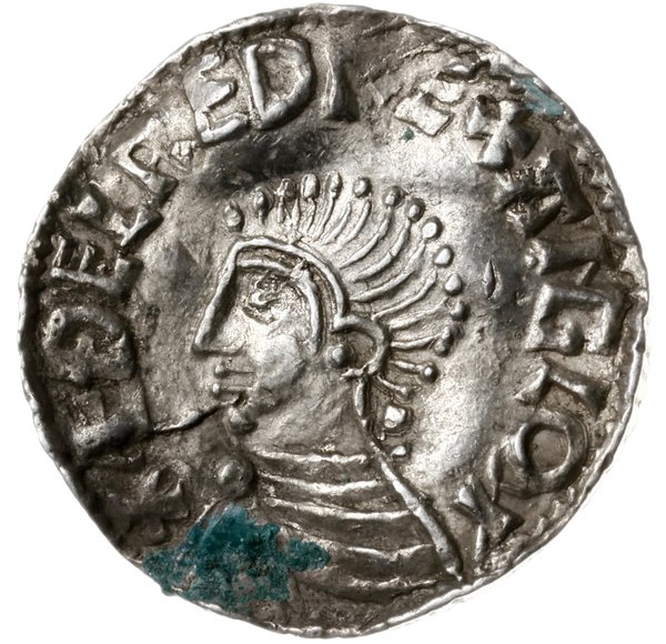 denar typu long cross, 997-1003, mennica Lincoln, mincerz Osgut