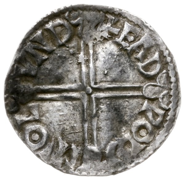 denar typu long cross, 997-1003, mennica London, mincerz Eadwold