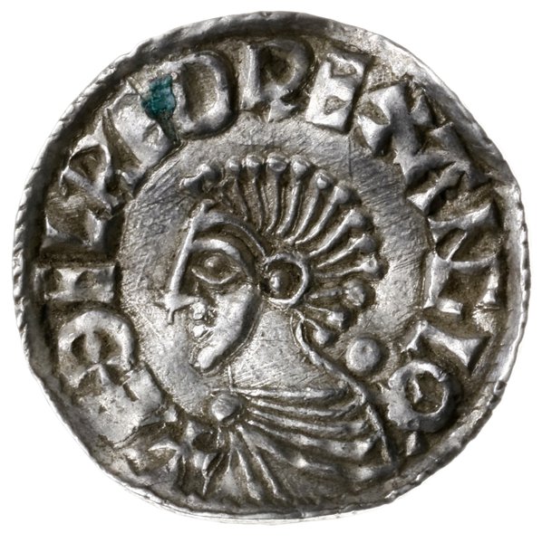 denar typu long cross, 997-1003, mennica York, mincerz Thorstan