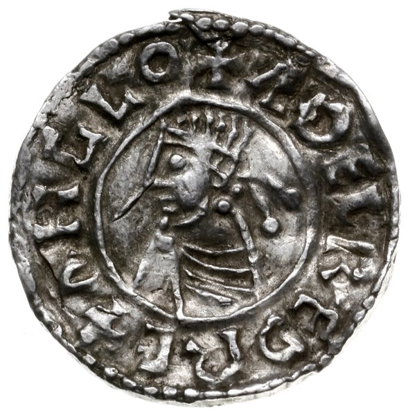 denar typu small cross, 1009-1017, mennica Winchester, mincerz Godman