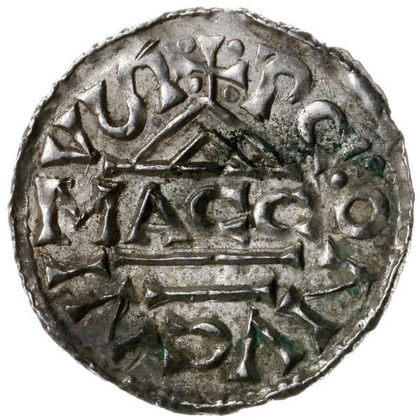 denar 1002-1009, mincerz Mag; Krzyż z kółkiem, d