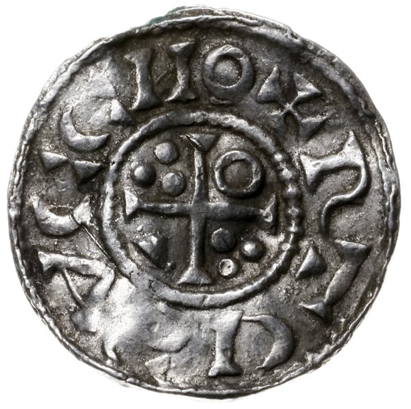 denar 1009-1024, mincerz Ag; Popiersie króla w p