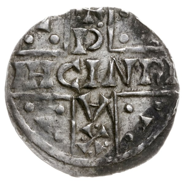 denar 1018-1026, mincerz Aza; Napis HEINRICVS DV