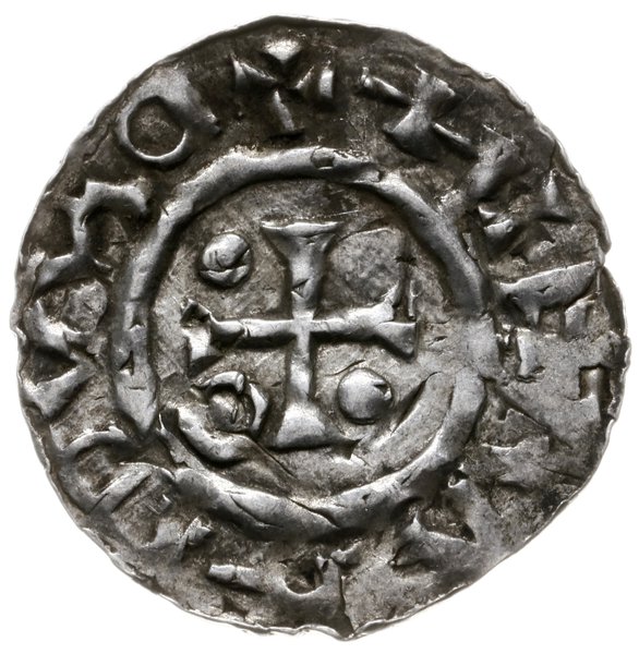 denar 985-995, mincerz Hrothi; Krzyż z dwiema ku