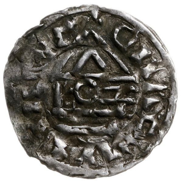 denar 985-995, mincerz Hrothi; Krzyż z dwiema ku