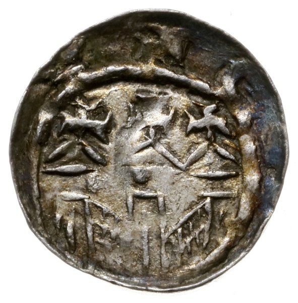 denar 1081-1102, Kraków; Aw: Głowa w lewo, VLADI