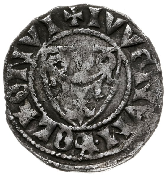 kwartnik ok. 1301-1312, mennica Lwówek?; Aw: Heł