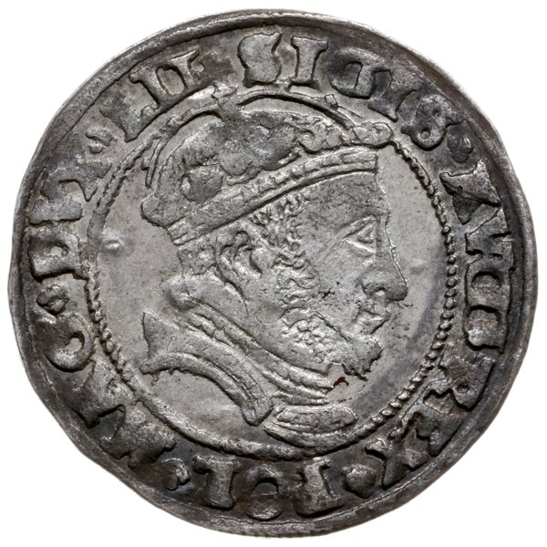 grosz na stopę litewską 1546, Wilno; z błędem na