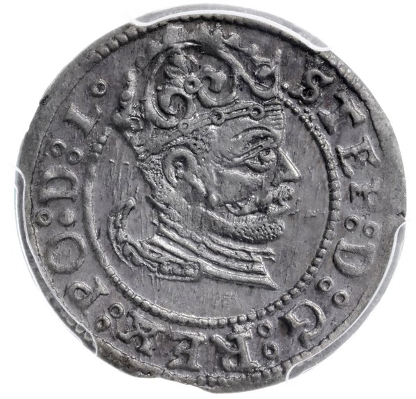 grosz 1583, Ryga; na awersie końcówka L; Kop. 80