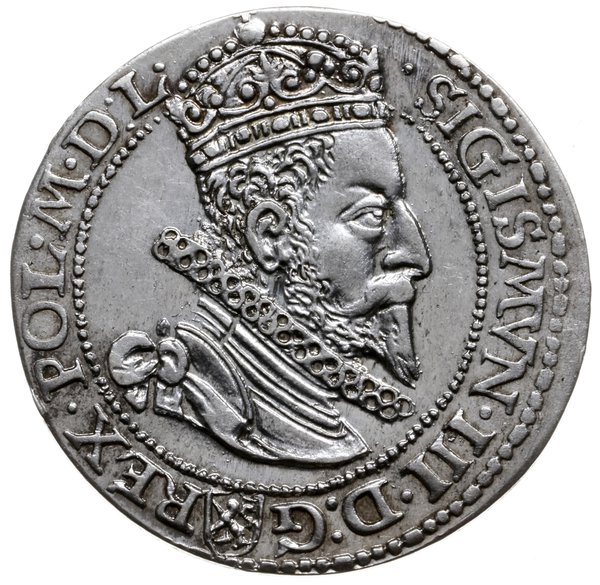 szóstak 1599, Malbork; wariant z małą głową król