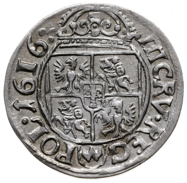 trzykrucierzówka 1616, Kraków; z herbem Awdaniec