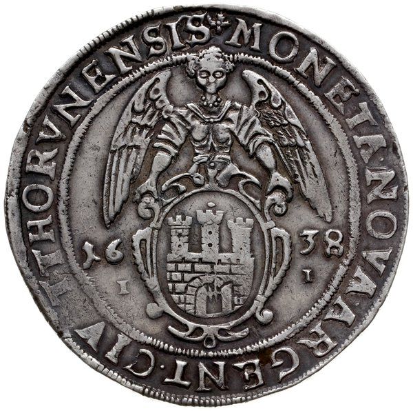 talar 1638, Toruń; Aw: Popiersie króla w prawo, 