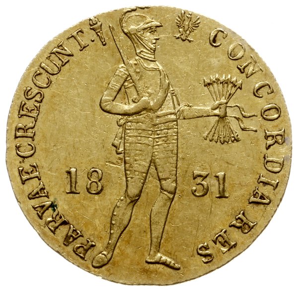 dukat 1831, Warszawa; odmiana z kropką przed poc